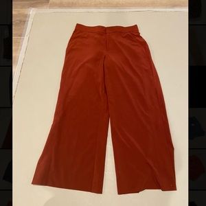 Athleta maroon wide leg pants